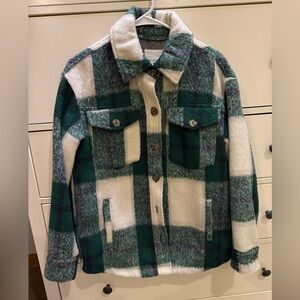 Avec Les Filles - Plaid flannel jacket